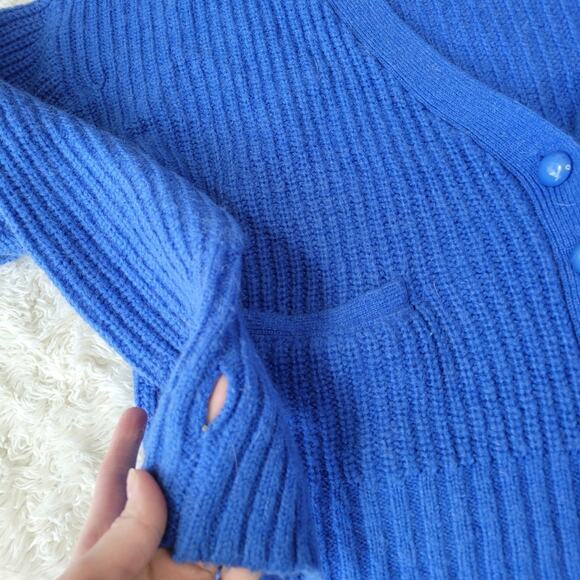 Rebecca Minkoff Blue Cardigan Sweater - Picture 4 of 7